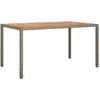 Image de vidaXL, Table de jardin + table de balcon, Gartentisch (150 x 90 x 75 cm)
