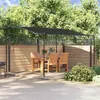 Image de vidaXL Auvent anthracite 4x3 m 180 g/m² tissu et acier, belvédère, gazebo, tente de réception, belvédères, gazebo de jardin, 362395