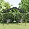 Image de vidaXL Tuinpaviljoen 3x3 m staal en stof antracietkleurig362450