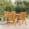 Image de vidaXL 5-delige Tuinset massief teakhout3154915