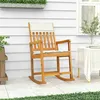 Image de vidaXL Fauteuil à basculemet kussens massief acaciahout