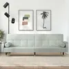 Image de vidaXL Slaapbank met kussens fluweel lichtgrijs351857