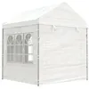 Image de vidaXL Prieel met dak 2,28x2,23x2,69 m polyetheen wit362629