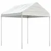 Image de vidaXL Prieel met dak 2,28x2,23x2,69 m polyetheen wit362635