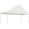 Image de vidaXL Belvédère avec toit blanc 5,88x2,23x3,75 m polyéthylène, tente de fête, chapiteau, abri à auvent 362639