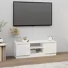 Image de Meuble TV avec porte Blanc 102x30x36 cm