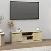 Image de Meuble TV avec porte Chêne sonoma 102x30x36 cm