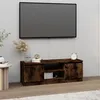 Image de Meuble TV avec porte Chêne fumé 102x30x36 cm