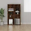 Image de Bibliothèque Buffet chêne fumé 50x25x80 cm bois d ingénierie
