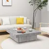 Image de vidaXL Table basse Sonoma gris 90x90x28 cm Bois d'ingénierie826636