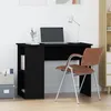 Image de vidaXL Bureau Noir 100x55x75 cm Bois d'ingénierie