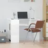 Image de Bureau Blanc brillant 100x55x75 cm Bois d'ingénierie