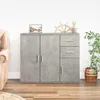 Image de Buffet Gris béton 91x29,5x75 cm Bois d ingénierie