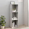 Image de Bibliothèque Meuble TV sonoma gris 36x30x114 cm bois ingénierie