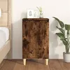 Image de vidaXL Table de chevet chêne fumé 40x35x70 cm bois d'ingénierie819638