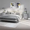 Image de vidaXL Tables de chevet 2 pcs gris béton 40x35x70 cm bois d'ingénierie819653