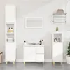 Image de Armoire de salle de bain blanc 30x30x190 cm bois d ingénierie