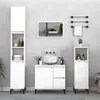 Image de vidaXL Armoire de salle de bain blanc 30x30x190 cm bois d'ingénierie819796