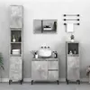 Image de Armoire de salle de bain gris béton 30x30x190 cm