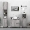 Image de Armoire de bain sonoma gris 30x30x190 cm bois d ingénierie