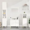 Image de Armoire de salle de bain blanc 30x30x100 cm bois d ingénierie
