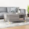 Image de vidaXL Table basse sonoma gris 80x80x36,5 cm bois d'ingénierie821098