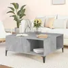 Image de vidaXL Table Basse, Table d'Appoint avec Rangement, Bout de Canapé Intérieur, Table de Salon, Industriel, Gris Béton Bois d’Ingénierie