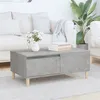Image de vidaXL Table Basse, Table d'Appoint avec Rangement, Bout de Canapé Intérieur, Table de Salon, Scandinave, Gris Béton Bois d’Ingénierie