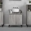 Image de Meuble d évier sonoma gris 58x33x60 cm bois d ingénierie