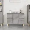 Image de Meuble d évier sonoma gris 80x33x60 cm bois d ingénierie
