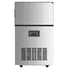 Image de Machine à glaçons - VIDAXL - Argentée - 45 kg de glace par jour - Indicateur lumineux intelligent