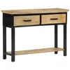 Image de vidaXL Table console 110x30x75 cm bois de manguier massif brut 351618