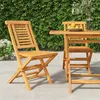 Image de vidaXL Chaises de jardin pliantes lot de 2 47x63x90cm bois massif teck362755