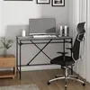 Image de vidaXL Bureau sonoma gris 100x50x75 cm bois d'ingénierie et fer