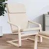 Image de Chaise de relaxation Crème Tissu