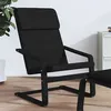 Image de vidaXL Relaxstoel stof zwart351058