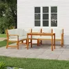 Image de vidaXL 5-delige Tuinset met kussens massief acaciahout3154966