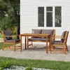 Image de vidaXL Ensemble à manger de jardin 4 pcs coussins Bois acacia, ensemble de salle à manger, ensemble de salle à manger 3154979