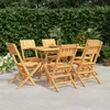 Image de vidaXL 7-delige Tuinset massief teakhout3155008