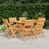 Image de vidaXL 7-delige Tuinset massief teakhout3155014