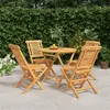 Image de vidaXL 5-delige Tuinset massief teakhout3155016
