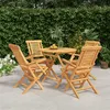 Image de vidaXL 5-delige Tuinset massief teakhout3155017