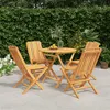 Image de vidaXL 5-delige Tuinset massief teakhout3155018