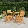 Image de vidaXL 5-delige Tuinset massief teakhout3155022
