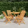 Image de vidaXL 5-delige Tuinset massief teakhout3155025
