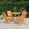 Image de vidaXL 5-delige Tuinset massief teakhout3155027