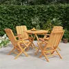 Image de vidaXL 5-delige Tuinset massief teakhout3155028