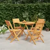 Image de vidaXL 5-delige Tuinset massief teakhout3155029