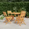 Image de vidaXL 5-delige Tuinset massief teakhout3155031