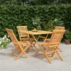 Image de vidaXL 5-delige Tuinset massief teakhout3155034